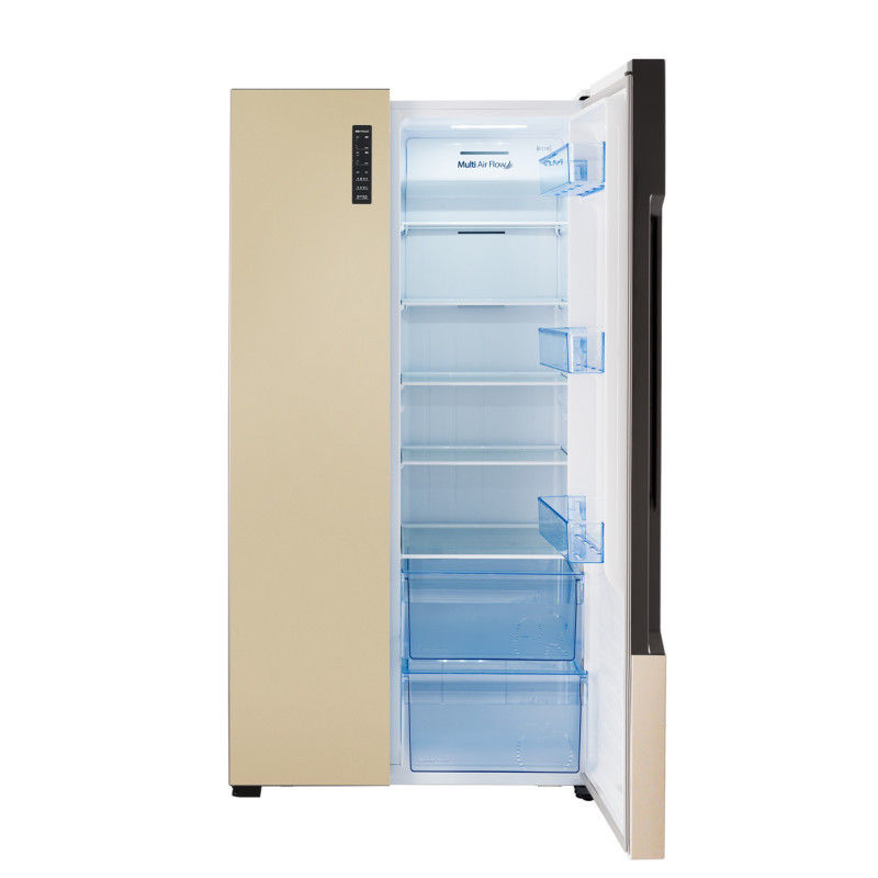 海信(Hisense)BCD-536WTVBP 536升 矢量变频 对开门冰箱 风冷无霜 超薄尺寸 大容量(流光金)