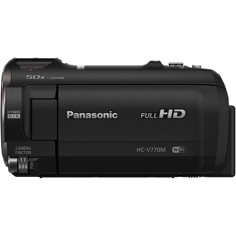松下（Panasonic） HC-V770MGK 高清手持数码摄像机 家用民用新无线双摄像头摄像机 黑色