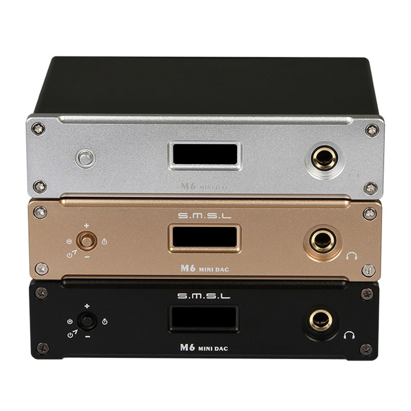 S.M.S.L 双木三林 M6 异步多功能HIFI音频解码器耳放一体机DAC 黑色