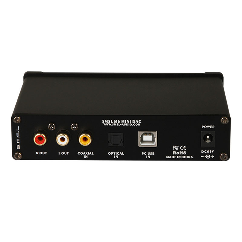 S.M.S.L 双木三林 M6 异步多功能HIFI音频解码器耳放一体机DAC 黑色