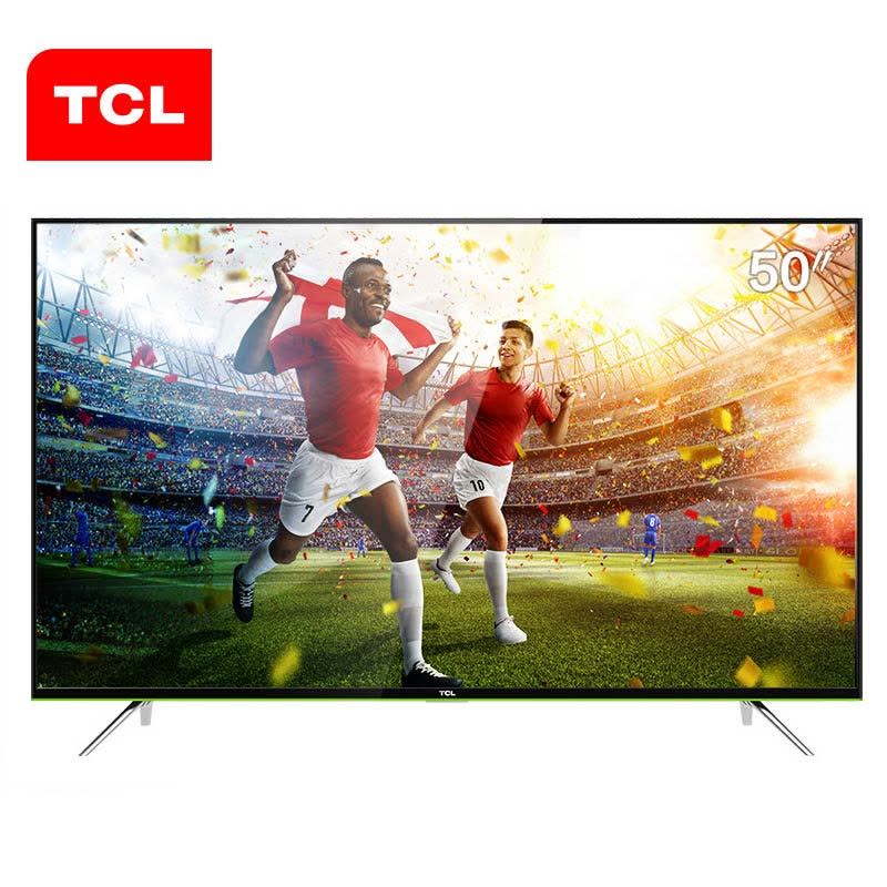 TCL D50A630U 50英寸 轻薄机身 64位30核 4K+HDR 超高清智能 平板电视(黑色)图片