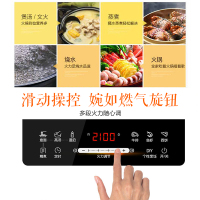苏泊尔(SUPOR)电磁炉 SDHCB9E35-210 整版滑动触摸 8档大火力 西式烹饪轻薄面板/瓷板面板黑色微晶面板