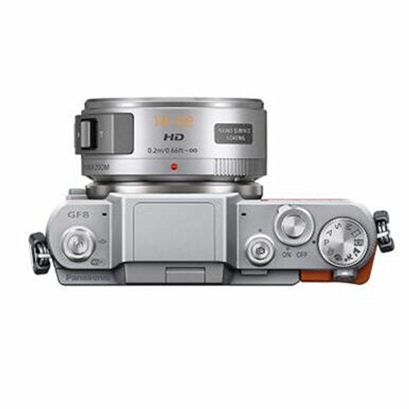 松下 Lumix DMC-GF8XGK(X1442)数码微单相机 微型单电电动镜头套机 橙色
