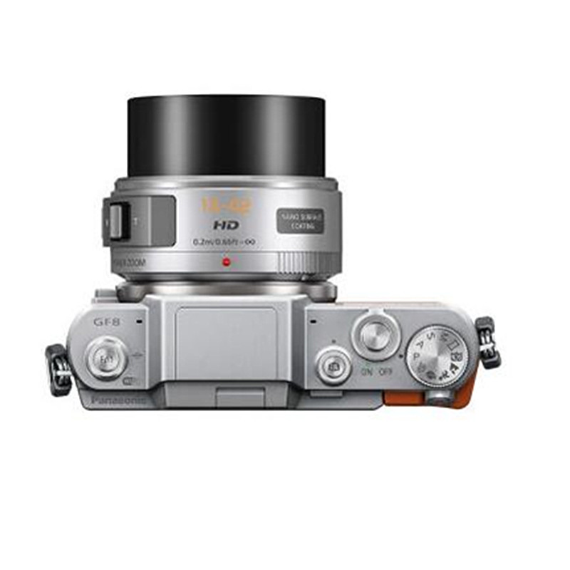 松下 Lumix DMC-GF8XGK(X1442)数码微单相机 微型单电电动镜头套机 橙色