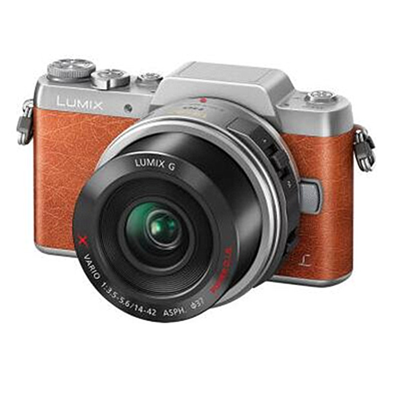 松下 Lumix DMC-GF8XGK(X1442)数码微单相机 微型单电电动镜头套机 橙色