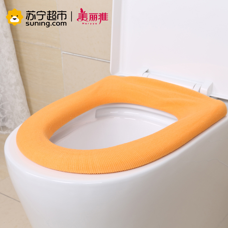 美丽雅maryya 提花彩条马桶垫 颜色随机 马桶垫 均码腈纶、丙纶
