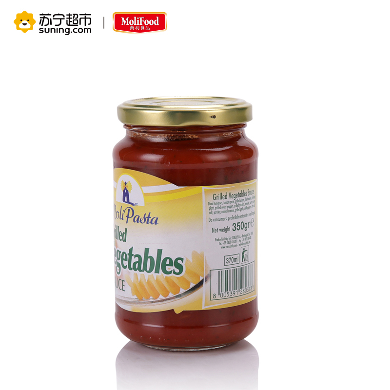 莫利烤蔬菜意大利面酱350g