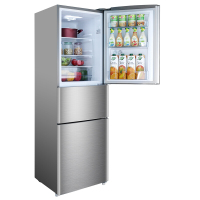 容声冰箱(Ronshen) BCD-219SD1NE 三门冰箱 大冷冻 静音节能 速冷保鲜 不锈钢面板 性价比之选