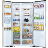 容声冰箱(Ronshen) BCD-535WSS1HP 对开门冰箱 风冷无霜 LED数显 矢量变频 55CM纤薄机身