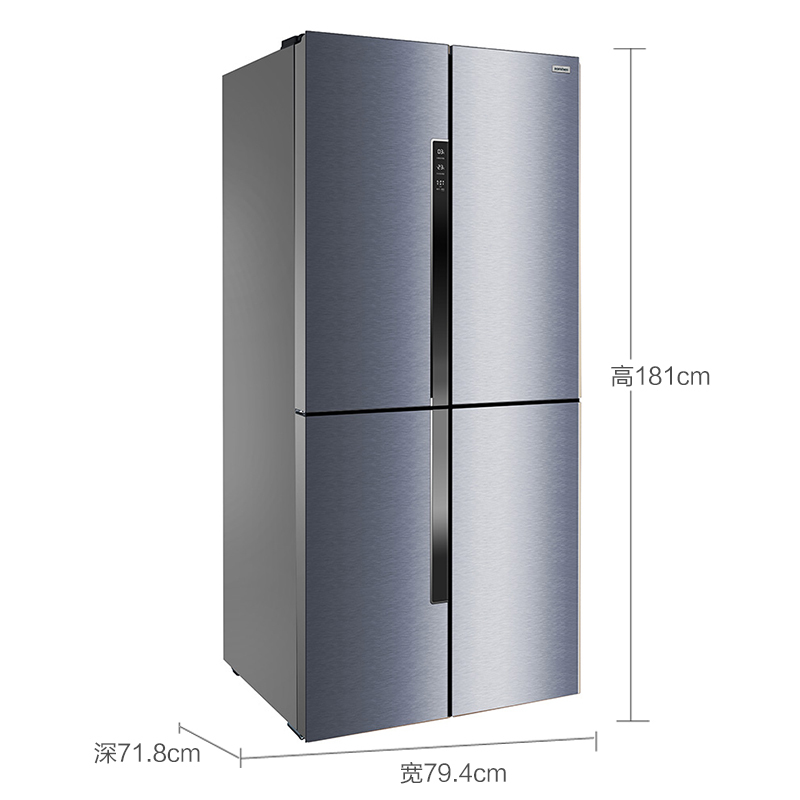 容声冰箱(Ronshen) BCD-460WKK1FYM 十字对开门冰箱 风冷无霜 双循环 静音保鲜 独立超大变温室
