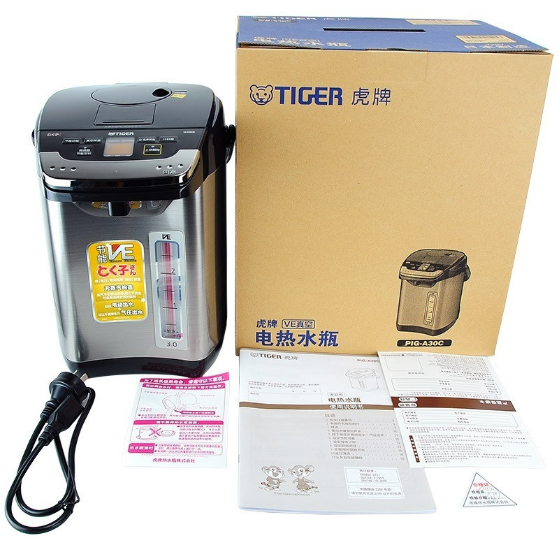 虎牌 tiger 原装进口 VE真空保温 电热水瓶 PIG-A30C 3L