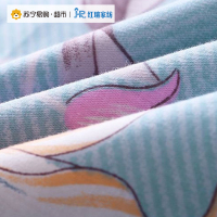 红瑞 田园系列 精梳棉全棉四件套 1.5m床 雅致-粉