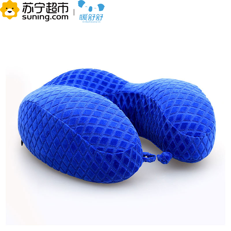 暖舒舒SunSuse记忆棉u型枕头护颈枕u枕午睡枕 6S U型枕 单个 32*29*13cm 丁香紫 春季四季通用