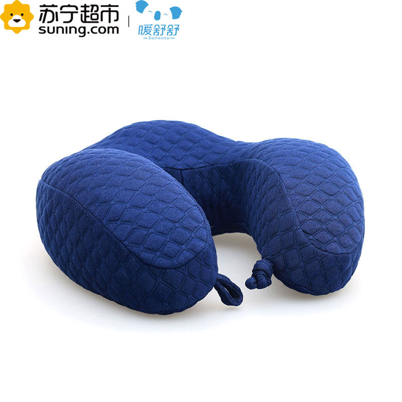 暖舒舒SunSuse记忆棉u型枕头护颈枕u枕午睡枕 6S U型枕 单个 32*29*13cm 丁香紫 春季四季通用