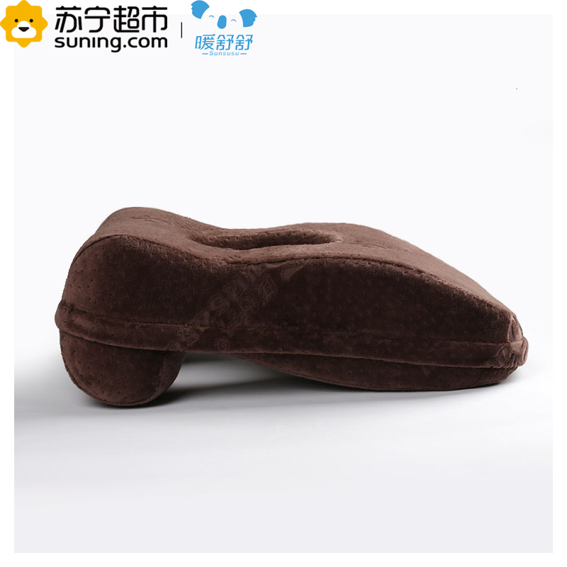 暖舒舒SunSuse 记忆棉午睡枕趴趴枕趴睡枕办公室腰靠学生午休靠枕靠垫抱枕枕头枕芯多功能枕竹炭款夏季秋季 单个装