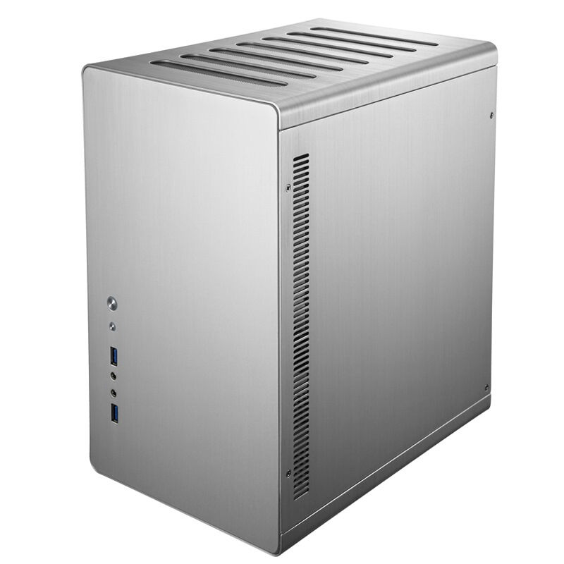 乔思伯(JONSBO)RM2 银色 MINI-ATX机箱 支持ATX大板/全铝机箱 银色高清大图