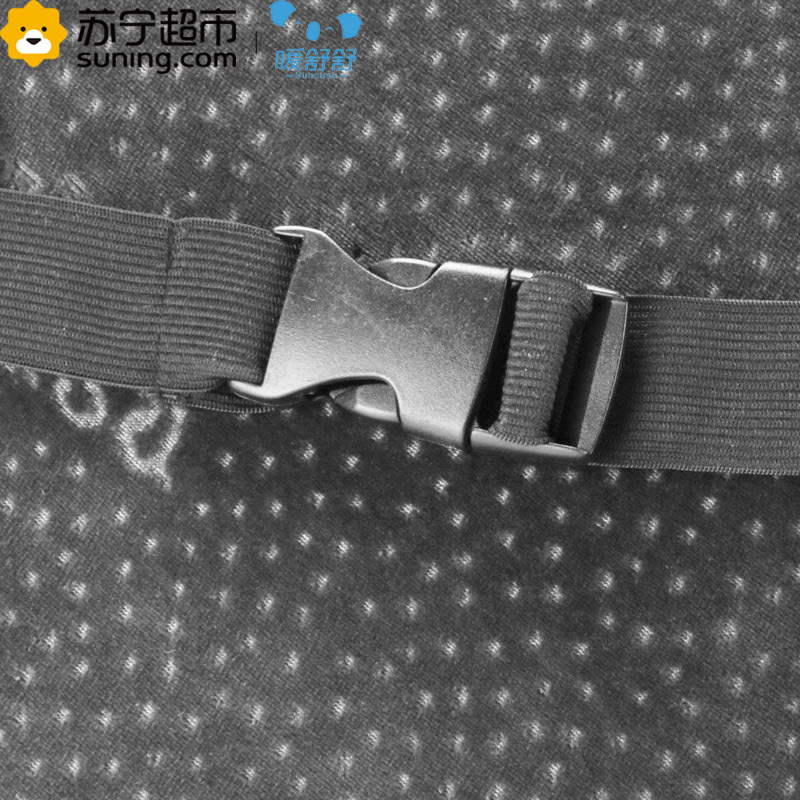 暖舒舒SunSus记忆棉多功能枕头椅子护腰靠垫 双核腰靠磁石款银河灰 单个 41*41*11/6cm 春季四季通用