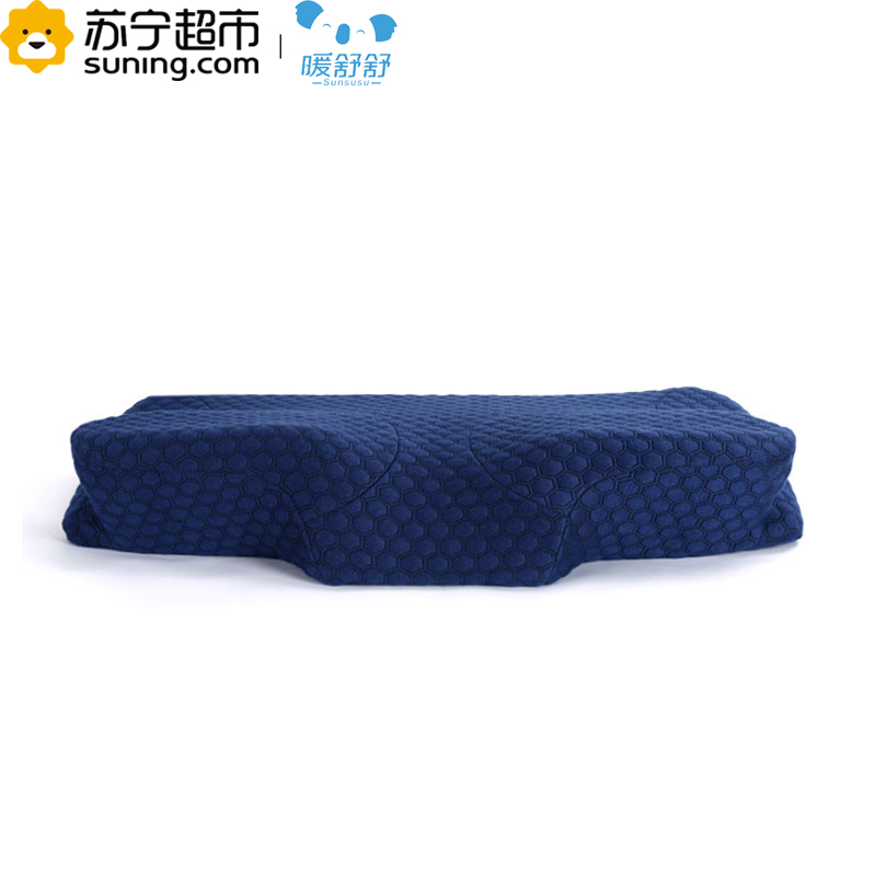 暖舒舒家纺SunSus慢回弹太空记忆棉金刚枕蝶翼记忆枕头颈椎枕芯 月光蓝 60*35*11/7cm单个装 春季四季通用
