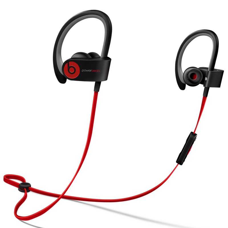 Beats Powerbeats 2 Wireless 无线蓝牙耳机 入耳式运动耳机 耳挂式耳机 (带麦) 黑色高清大图
