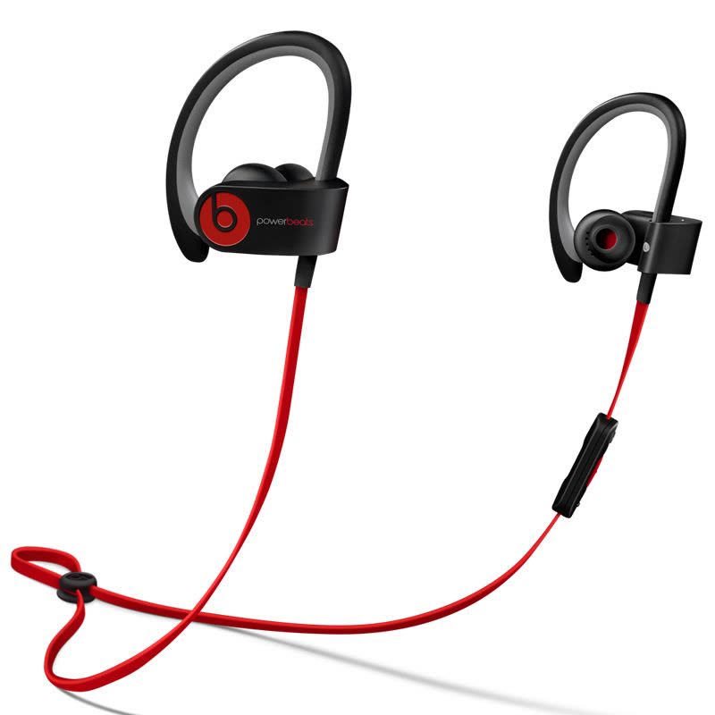 Beats Powerbeats 2 Wireless 无线蓝牙耳机 入耳式运动耳机 耳挂式耳机 (带麦) 黑色图片