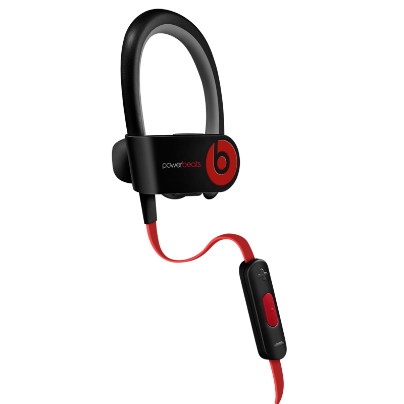 Beats Powerbeats 2 Wireless 无线蓝牙耳机 入耳式运动耳机 耳挂式耳机 (带麦) 黑色高清大图