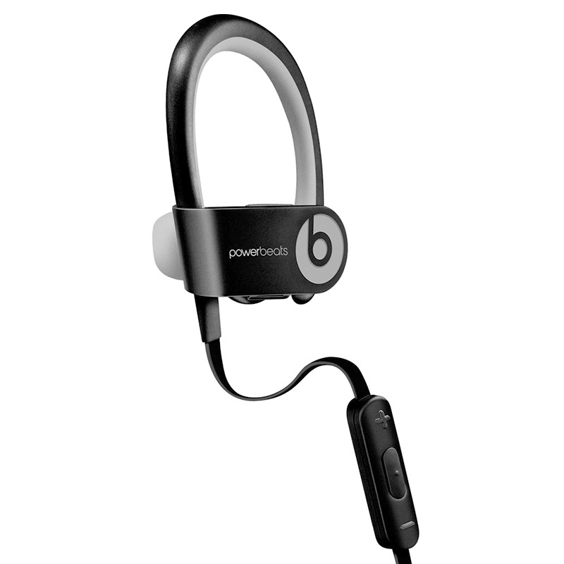 Beats Powerbeats 2 Wireless 无线蓝牙耳机 入耳式运动耳机 耳挂式耳机 (带麦) 全黑色