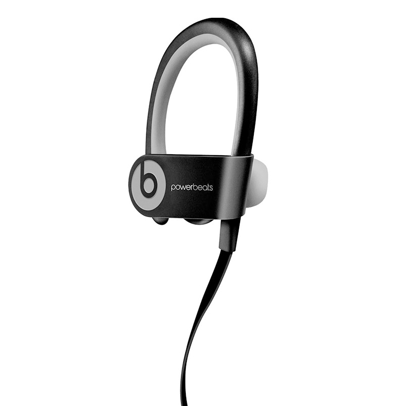 Beats Powerbeats 2 Wireless 无线蓝牙耳机 入耳式运动耳机 耳挂式耳机 (带麦) 全黑色