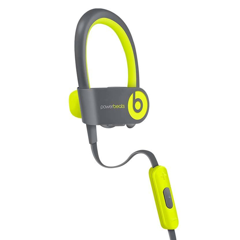 Beats Powerbeats 2 Wireless 无线蓝牙耳机 入耳式运动耳机 耳挂式耳机 (带麦) 荧光黄