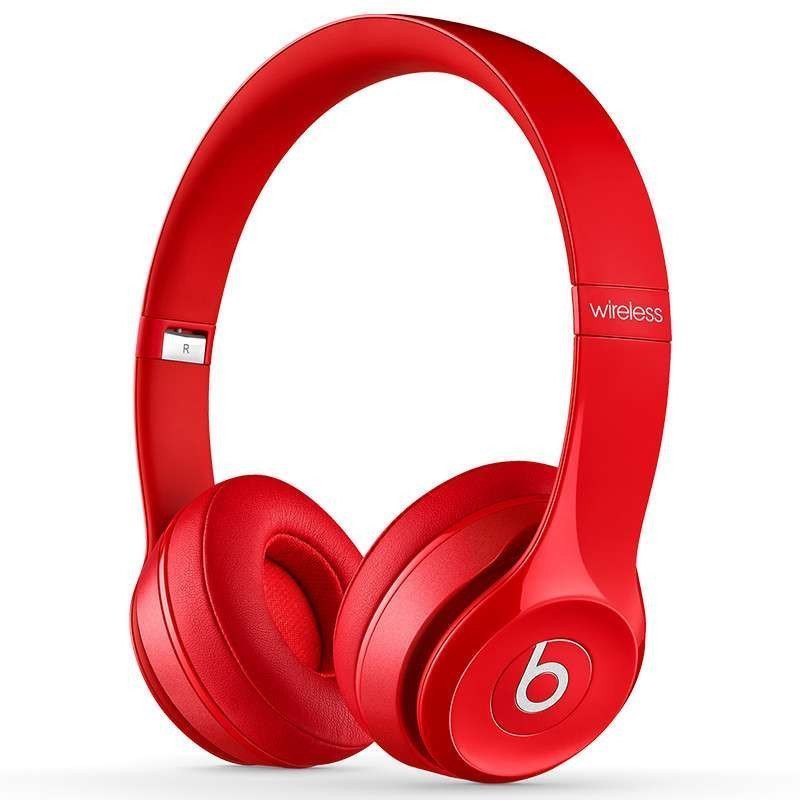 Beats Solo2 Wireless 头戴式蓝牙耳机 无线蓝牙耳机 红色