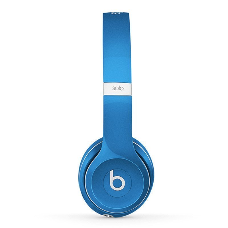 Beats Solo2 头戴式耳机 豪华版 有线耳机 (带麦) 蓝色