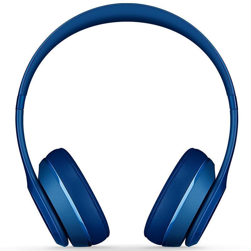 Beats Solo2 头戴式耳机 独奏版 有线耳机 (带麦 通用重低音) 蓝色