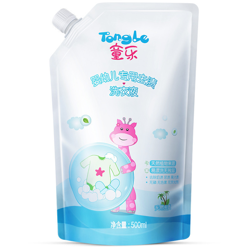 童乐婴幼儿专用去渍洗衣液补充装500ML