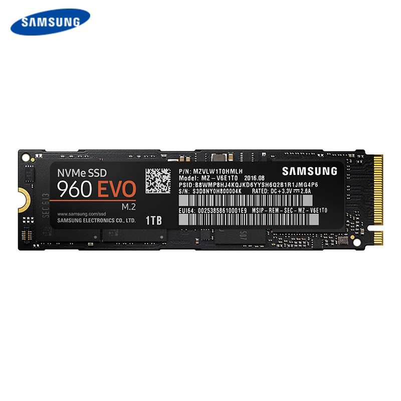 三星/Samsung 960 EVO 1TB M.2/NVME SSD固态硬盘
