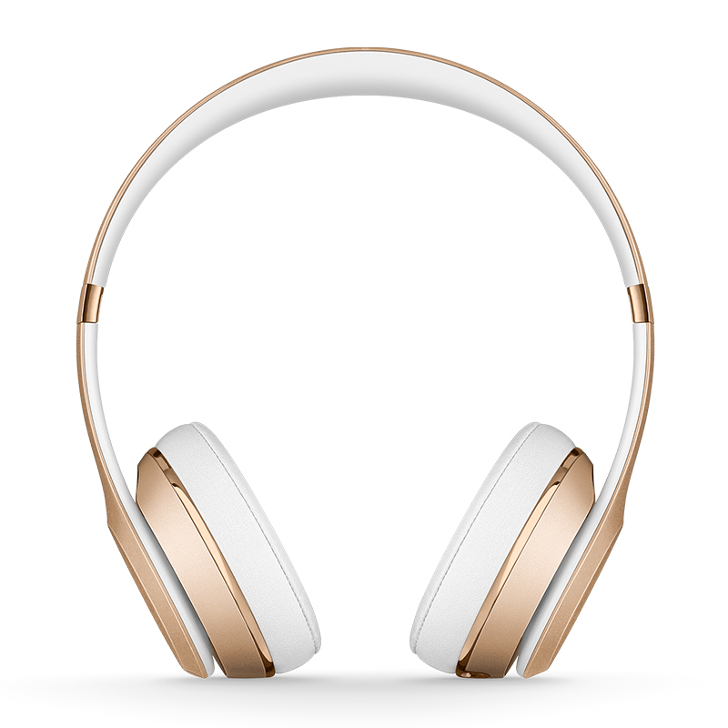 BEATS Solo3 Wireless 无线蓝牙耳机 头戴式蓝牙耳机 带麦可通话跑步运动耳机 金色
