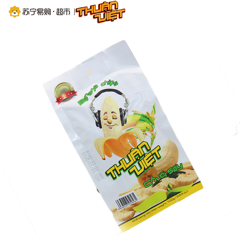 [苏宁超市]顺越芭蕉干100g
