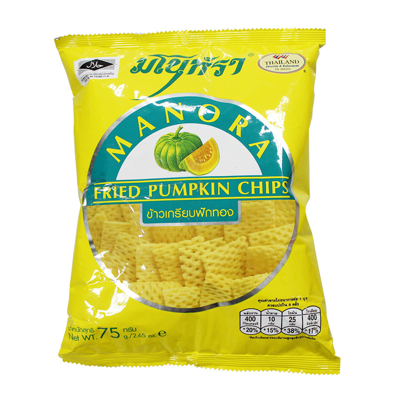 玛努拉香脆南瓜木薯片(膨化食品) 75g