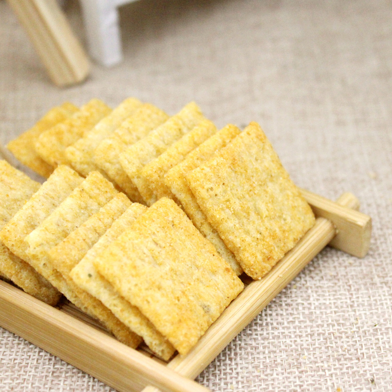 韩福10.2烧烤味棕米片(非油炸型膨化食品)50g+赠10g