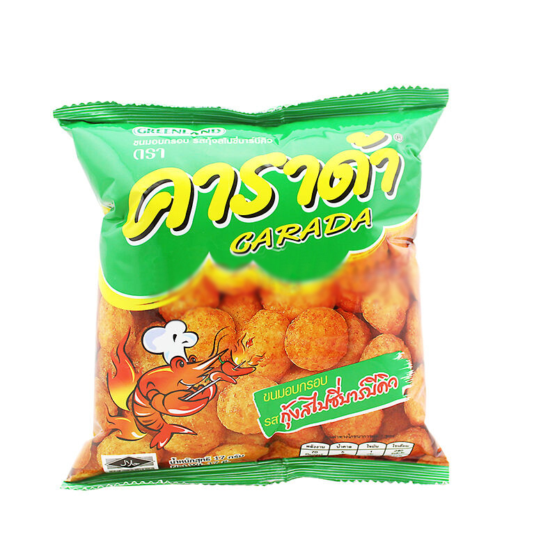 卡啦哒香辣烧烤虾味米球(膨化食品)17g