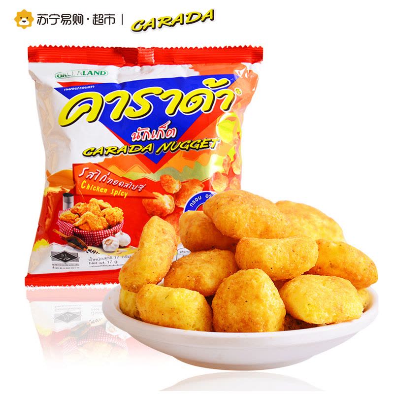 卡啦哒香辣鸡味米球(膨化食品)17g图片