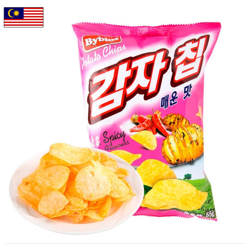 贝鲁斯香辣味薯片 55g