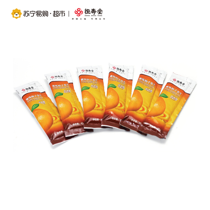 [苏宁超市]恒寿堂 蜜炼柚子茶 270g 盒装(45g×6)