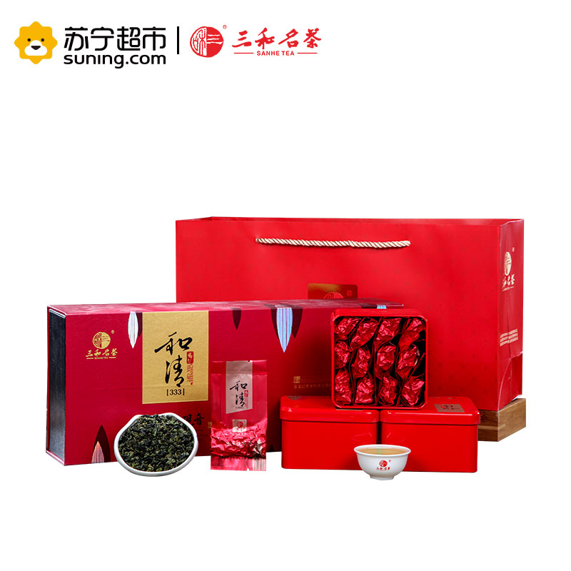 [苏宁超市]三和名茶(SANHE TEA)安溪铁观音清香型铁观音茶叶250g和清333高清大图