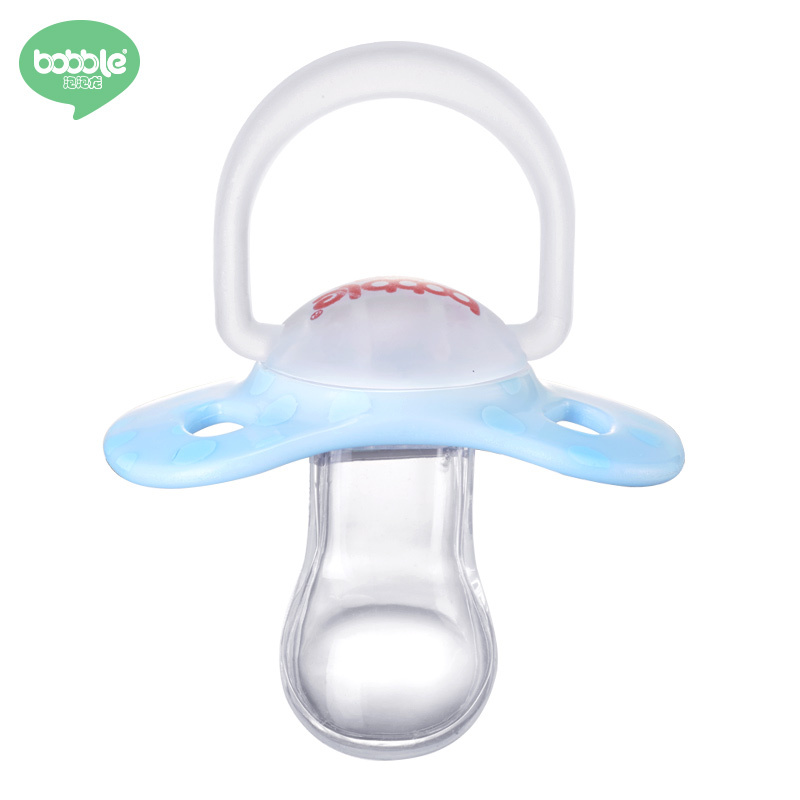 泡泡龙(BOBBLE)婴儿安抚奶嘴 进口全硅胶宝宝安睡奶嘴2个装3-6个月