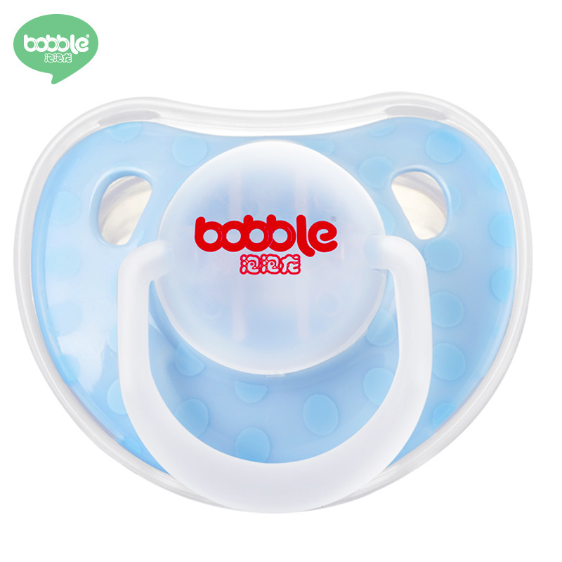 泡泡龙(BOBBLE)婴儿安抚奶嘴 进口全硅胶宝宝安睡奶嘴2个装3-6个月