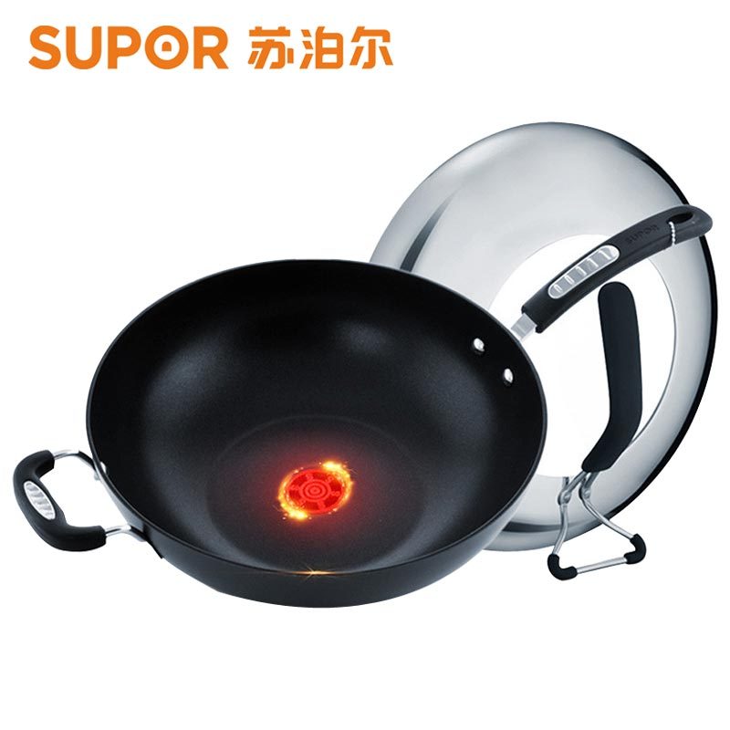 苏泊尔(SUPOR)火红点无油烟不粘炒锅EC32ZP04