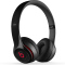 Beats Solo2 头戴式耳机 通用重低音音乐耳麦 黑色 独奏者第二代 带麦 有线版