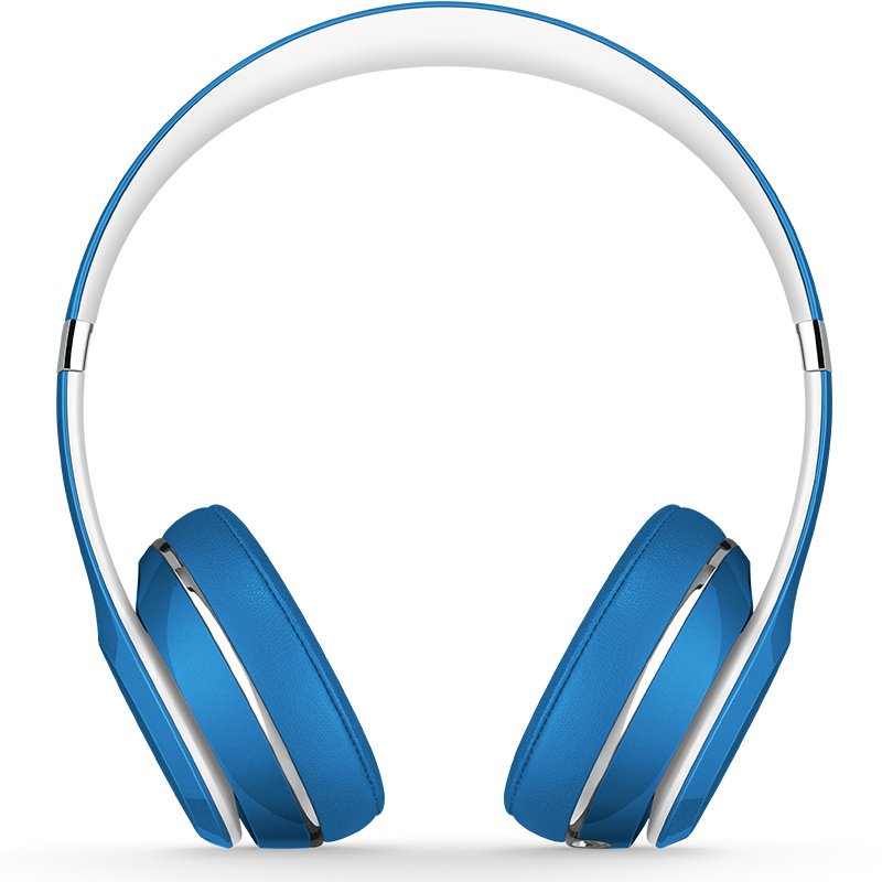 Beats Solo2 头戴式耳机 通用重低音音乐耳麦 豪华版蓝色 独奏者第二代 带麦 有线版