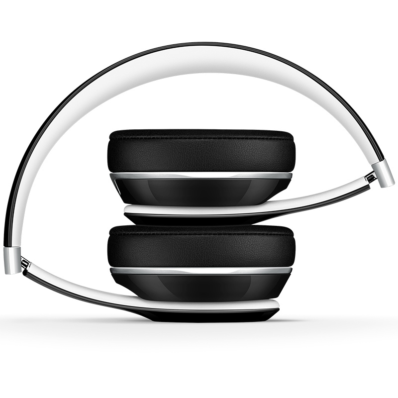 Beats Solo2 头戴式耳机 通用重低音音乐耳麦 豪华版黑色 独奏者第二代 带麦 有线版