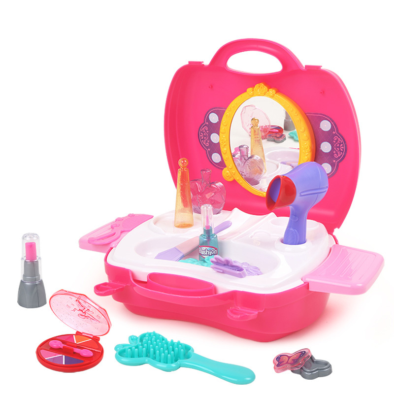 [苏宁自营]勾勾手儿童过家家玩具 多功能百变仿真梳妆手提箱早教益智玩具