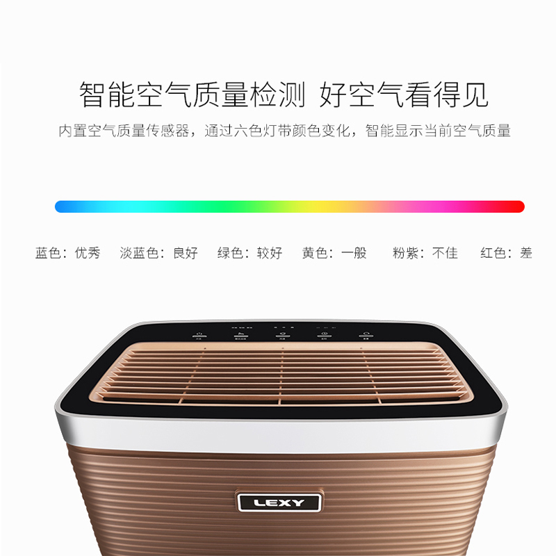 莱克(LEXY)空气净化器 KJ603-F 大空气洁净量 除甲醛 除PM2.5 智能光感应 家用净化器